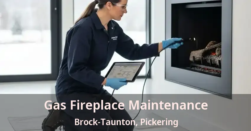 Gas Fireplace Maintenance Brock-Taunton, Pickering - ON