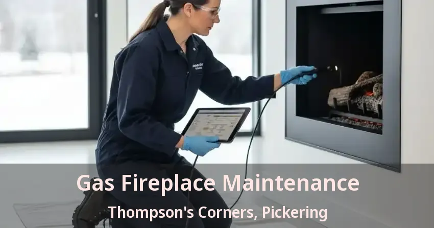 Gas Fireplace Maintenance Thompson's Corners, Pickering - ON